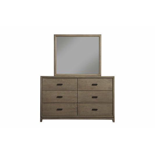 Skyline Decor Camilla 6 Drawer Dresser, Antique Grey