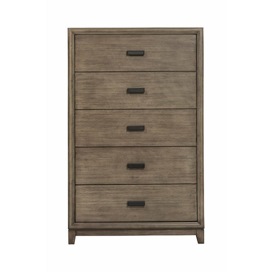 Skyline Decor Camilla 5 Drawer Chest, Antique Grey