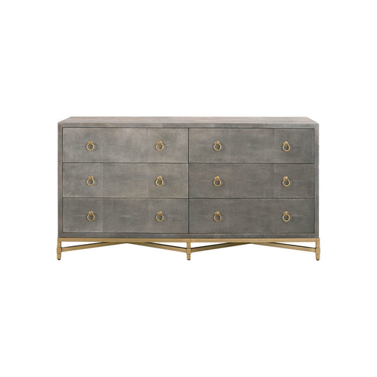 GlenEllyn Shagreen 6-Drawer Double Dresser