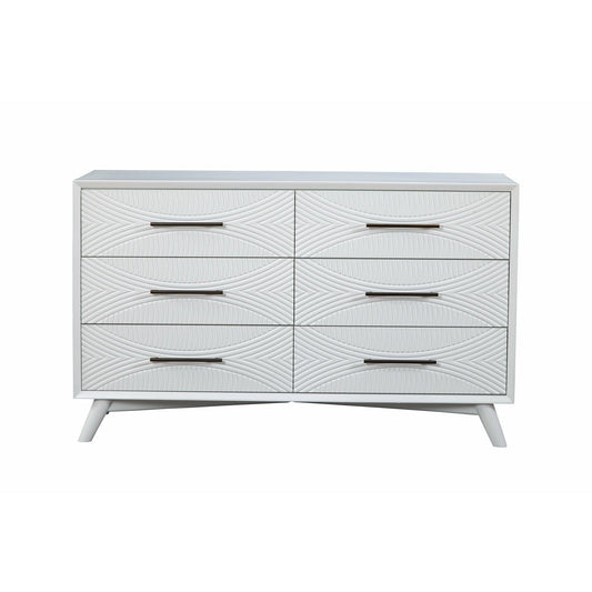 Skyline Decor Tranquility Dresser, White