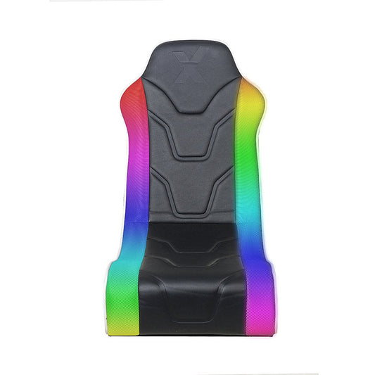 2.0 Bluetooth Floor Rocker Gaming Chair - Black/White w/SMD