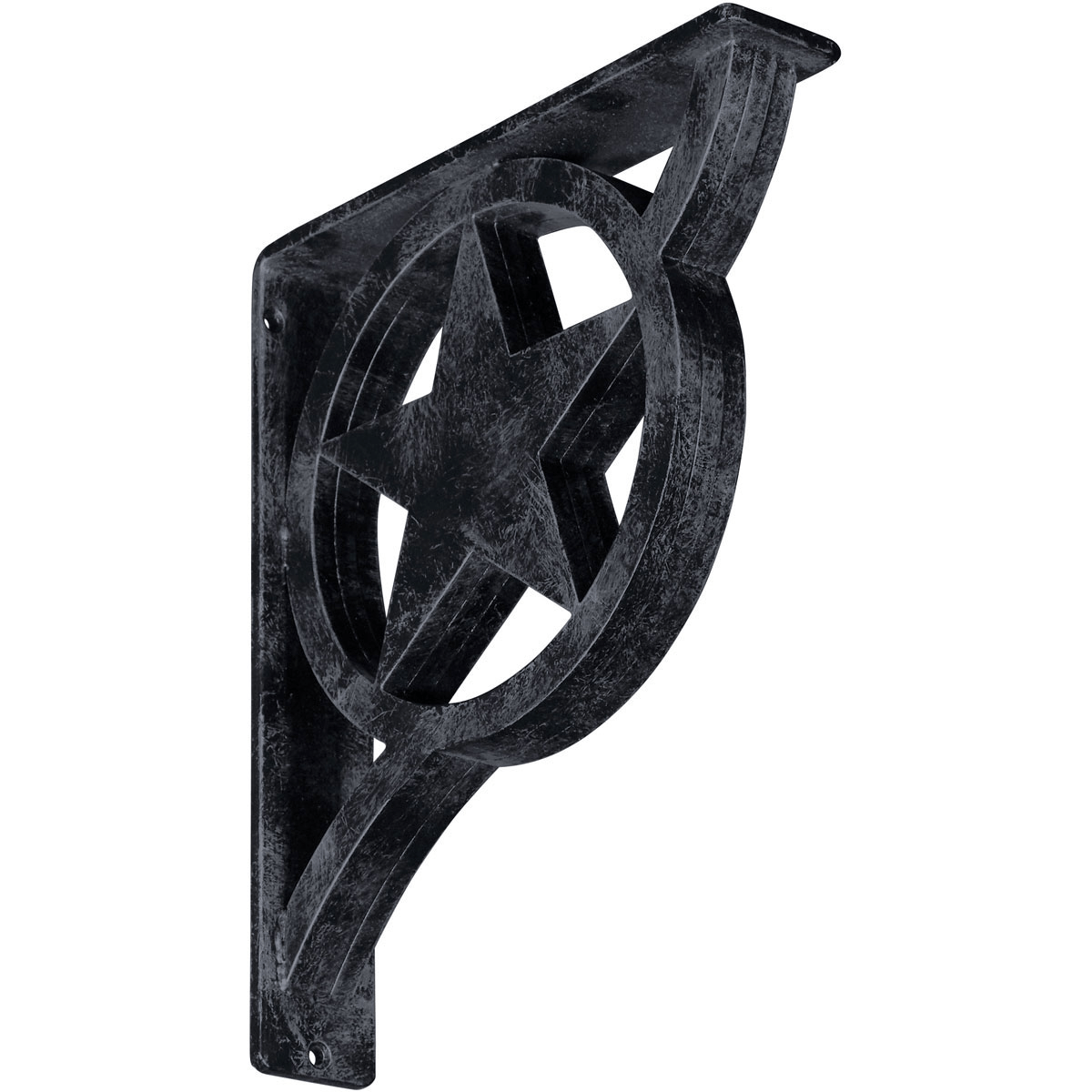 2"W X 12"D X 15"H Austin Wrought Iron , (Triple Center Brace), Antiqued Brass Furniture > Cabinets & Storage > Ironing Centers Ekena Millwork 2" W x 10" D x 12" H Antiqued Pewter