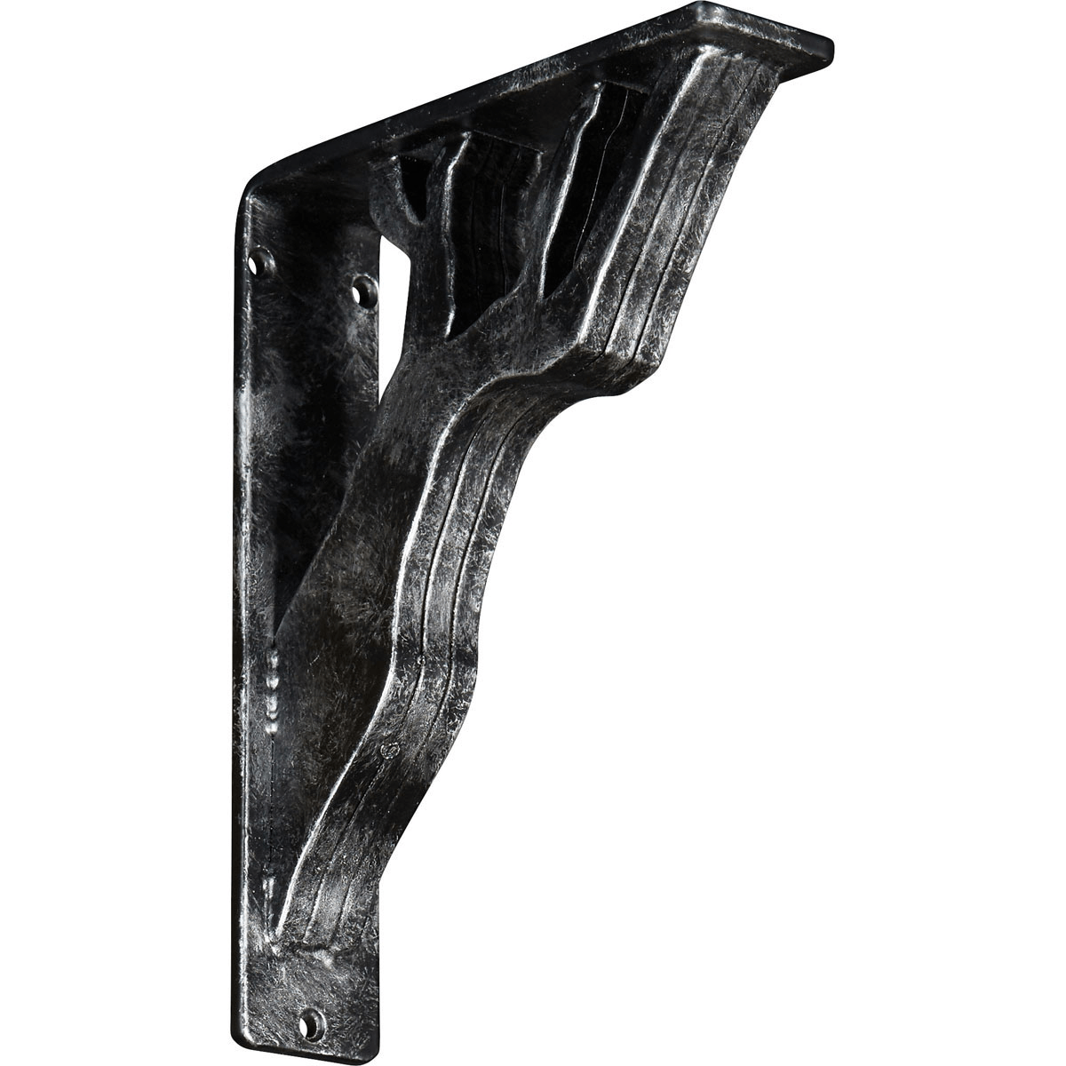 2"W X 12"D X 15"H Damon Wrought Iron , (Triple Center Brace), Antiqued Bronze Furniture > Cabinets & Storage > Ironing Centers Ekena Millwork 2"W x 7 1/2"D x 10"H Silver
