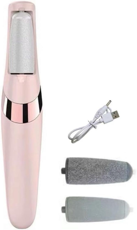 Electric Foot File Hard Skin Remover - Ergonomic Handle Design Foot Callus Remover - Rechargeable Foot File Heel Scraping - Calluses Rubbing 360° Roll Running Pedicure Tools