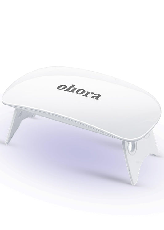 Gel Nail UV Light/LED Lamp by ohora - 6W Max, 2 Timers (45s / 60s), Portable Lamp for Curing Gel Nail Art, Polish, Stickers and Strips