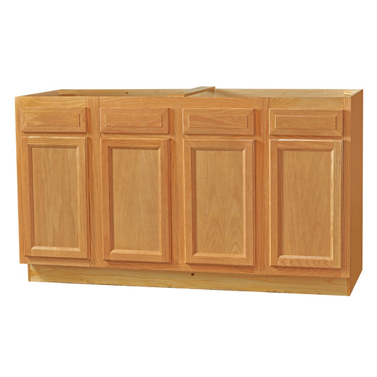 Sink Base Cabinet - Chadwood Shaker - 60 Inch W x 34.5 Inch H x 24 Inch D