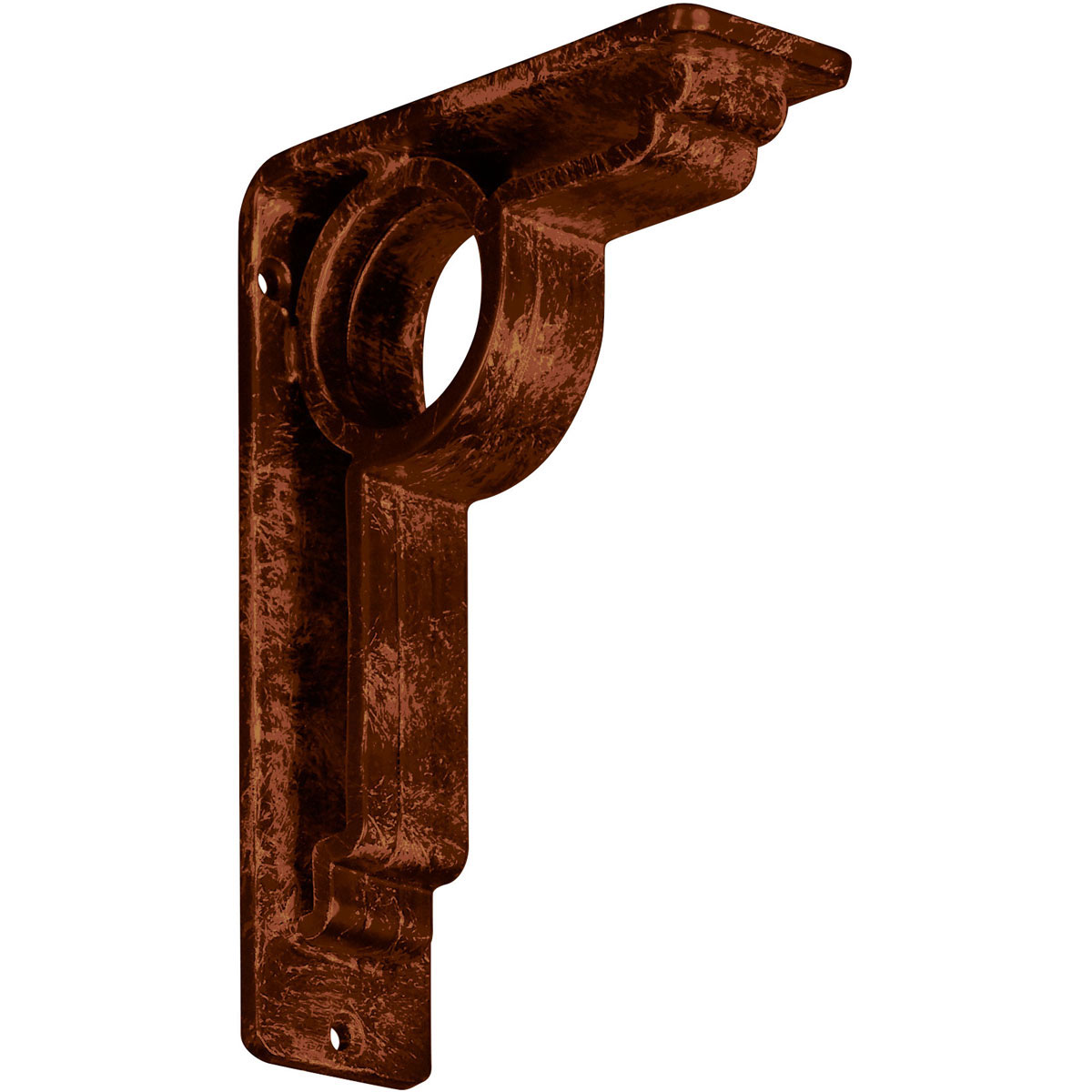 1 1/2"W X 7 1/2"D X 10"H Maria Wrought Iron , (Single Center Brace), Antiqued Brass Furniture > Cabinets & Storage > Ironing Centers Ekena Millwork 2"W x 5 1/2"D x 8"H Antiqued Copper