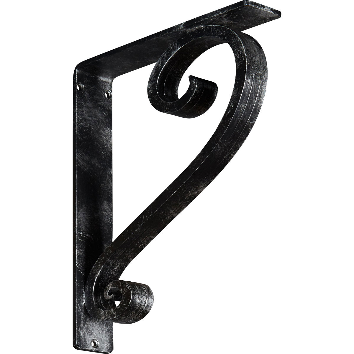 1 1/2"W X 10"D X 12"H Edwards Wrought Iron , (Single Center Brace), Antiqued Brass Furniture > Cabinets & Storage > Ironing Centers Ekena Millwork 2" W x 10" D x 12" H Antiqued Silver