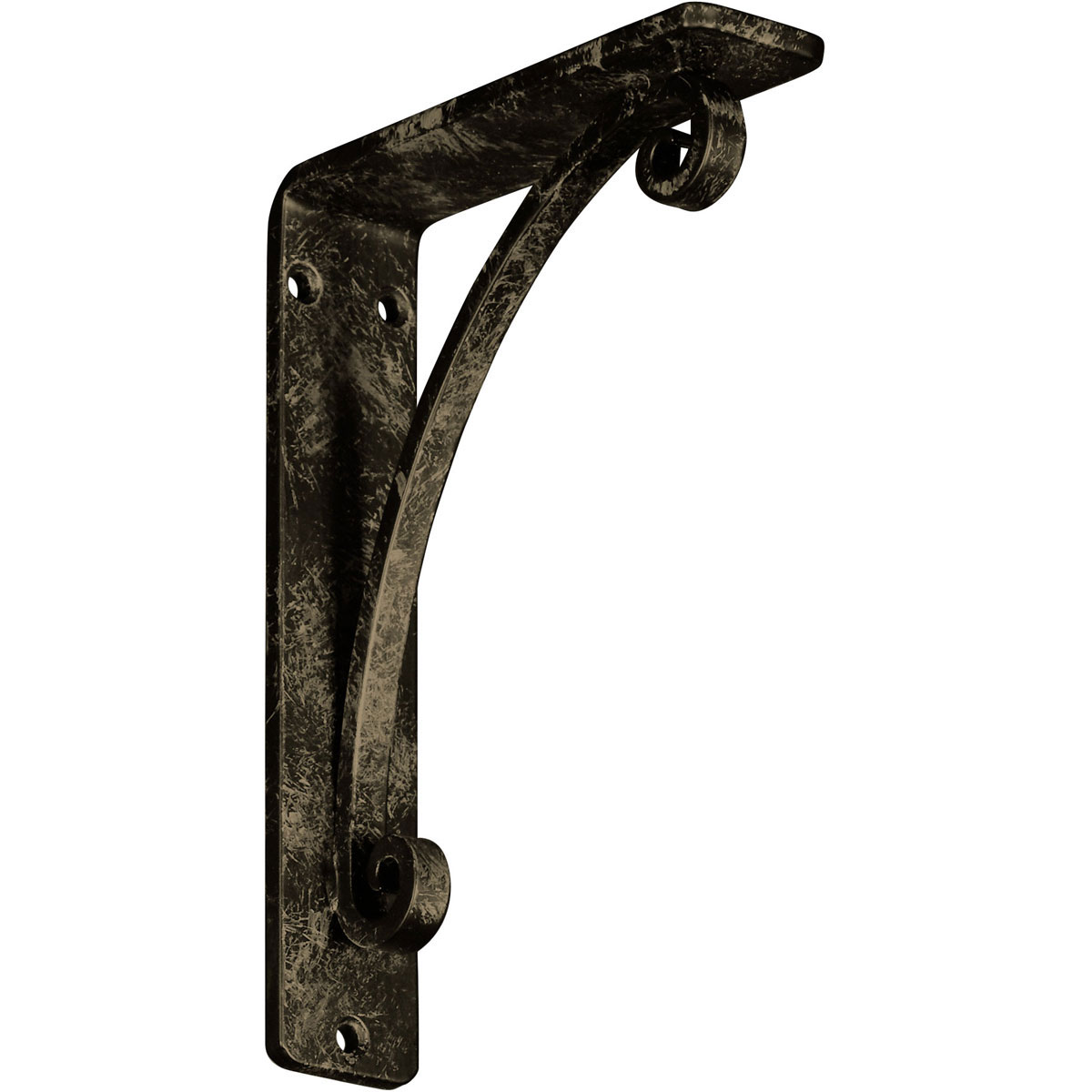 2"W X 12"D X 15"H Legacy Wrought Iron , (Triple Center Brace), Antiqued Brass Furniture > Cabinets & Storage > Ironing Centers Ekena Millwork 1 1/2"W x 5 1/2"D x 8"H Antiqued Pale Gold