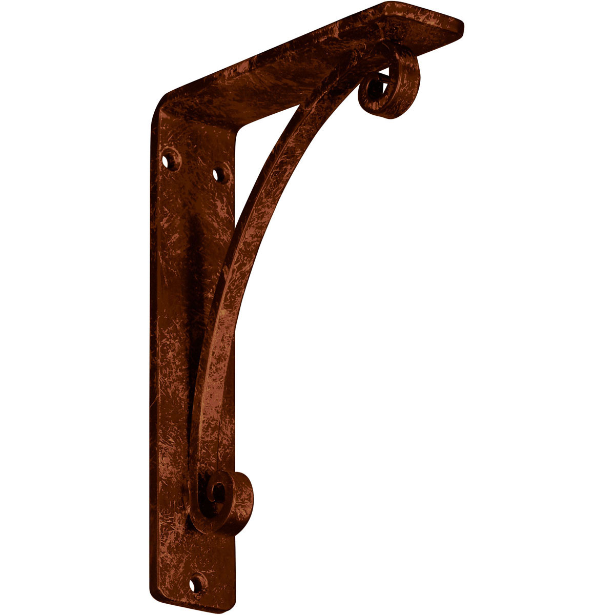2"W X 10"D X 12"H Legacy Wrought Iron , (Triple Center Brace), Antiqued Copper Furniture > Cabinets & Storage > Ironing Centers Ekena Millwork 1 1/2"W x 5 1/2"D x 8"H Antiqued Copper