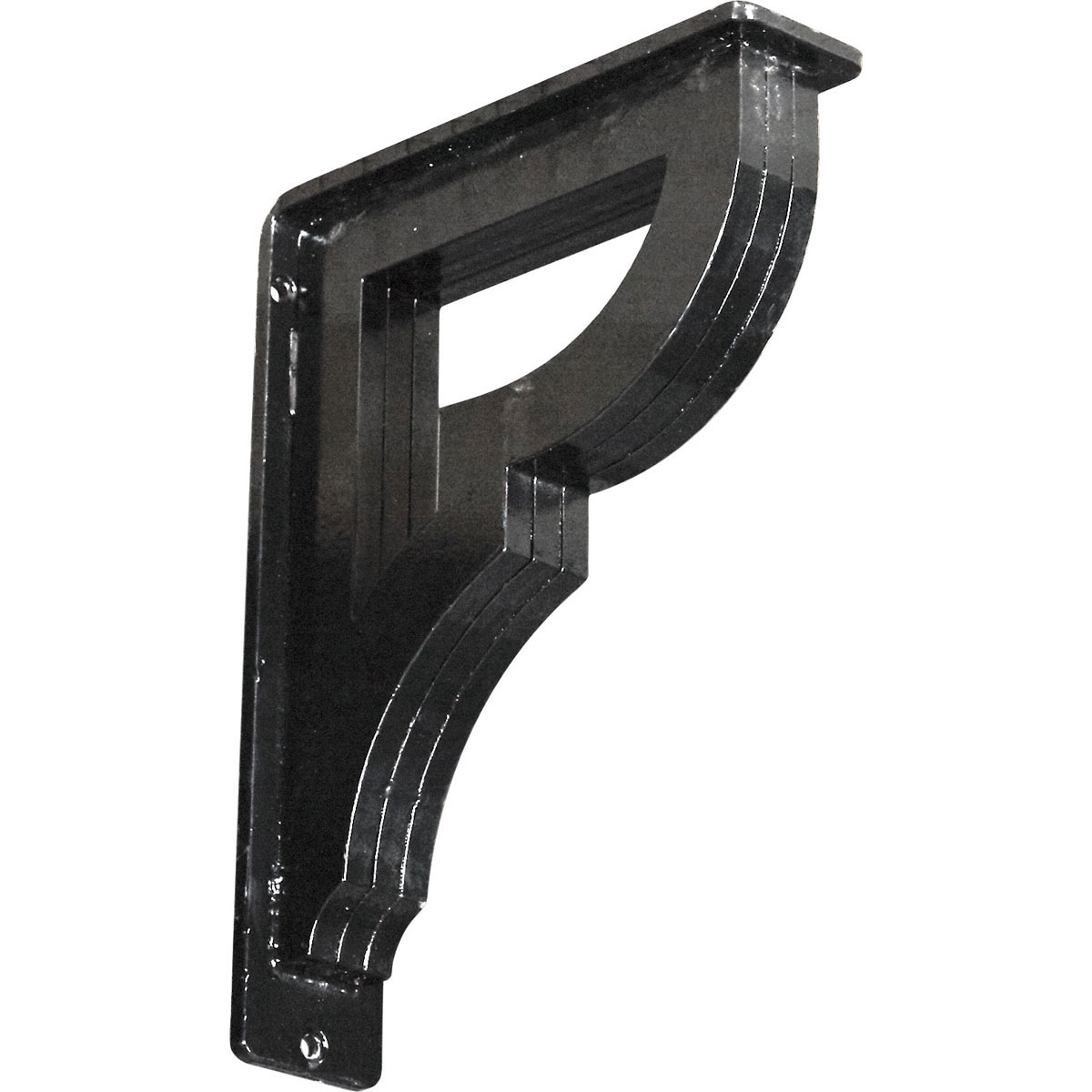 2"W X 12"D X 15"H Bradford Wrought Iron , (Triple Center Brace), Antiqued Bronze Furniture > Cabinets & Storage > Ironing Centers Ekena Millwork 2"W x 7 1/2"D x 10"H Powder Coated Black