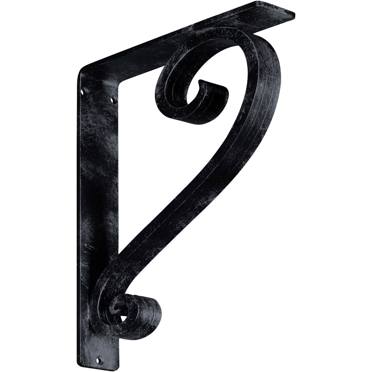 1 1/2"W X 10"D X 12"H Edwards Wrought Iron , (Single Center Brace), Antiqued Brass Furniture > Cabinets & Storage > Ironing Centers Ekena Millwork 2" W x 10" D x 12" H Antiqued Pewter