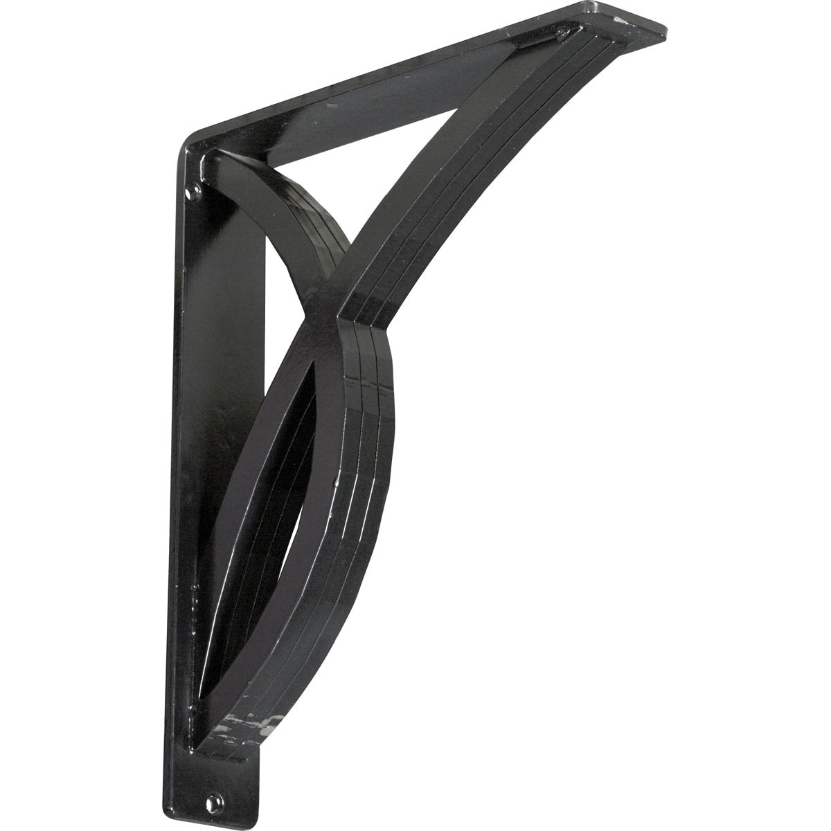 1 1/2"W X 7 1/2"D X 10"H Miller Wrought Iron , (Single Center Brace), Antiqued Bronze Furniture > Cabinets & Storage > Ironing Centers Ekena Millwork 2" W x 10" D x 12" H Powder Coated Black