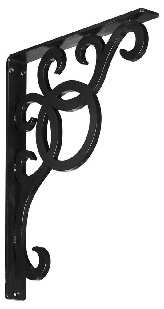 York Single Wrought Iron Bracket with Single Center Brace
