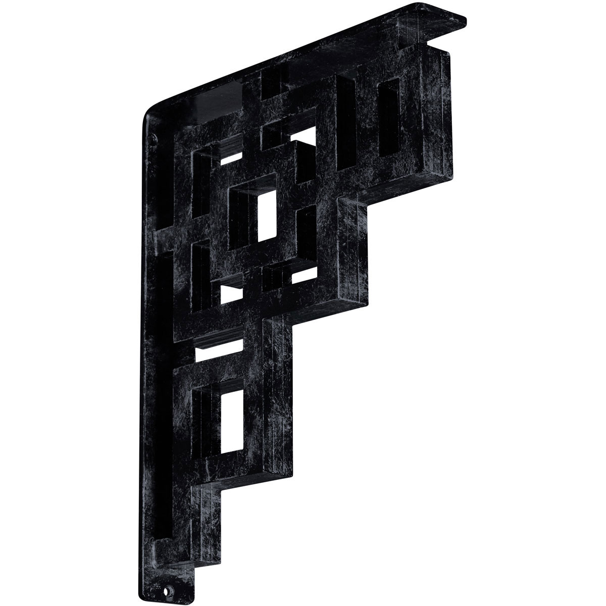 1 1/2"W X 12"D X 15"H Eris Wrought Iron , (Single Center Brace), Antiqued Bronze Furniture > Cabinets & Storage > Ironing Centers Ekena Millwork 2" W x 12" D x 15" H Antiqued Pewter