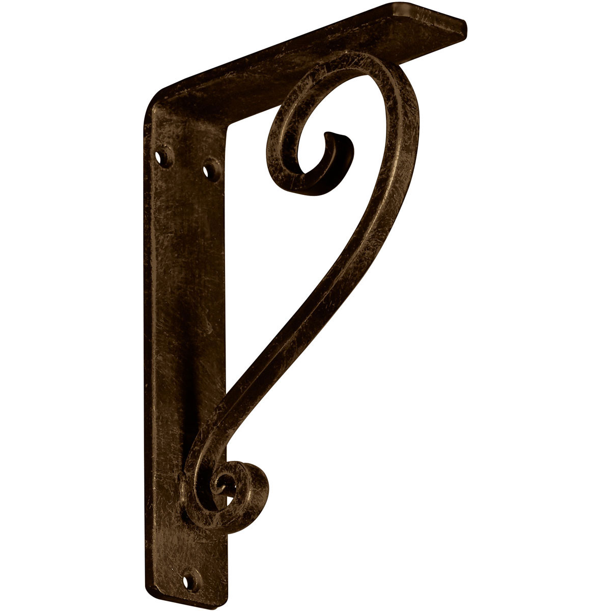 1 1/2"W X 10"D X 12"H Edwards Wrought Iron , (Single Center Brace), Antiqued Brass Furniture > Cabinets & Storage > Ironing Centers Ekena Millwork 1 1/2"W x 5 1/2"D x 8"H Antiqued Brass
