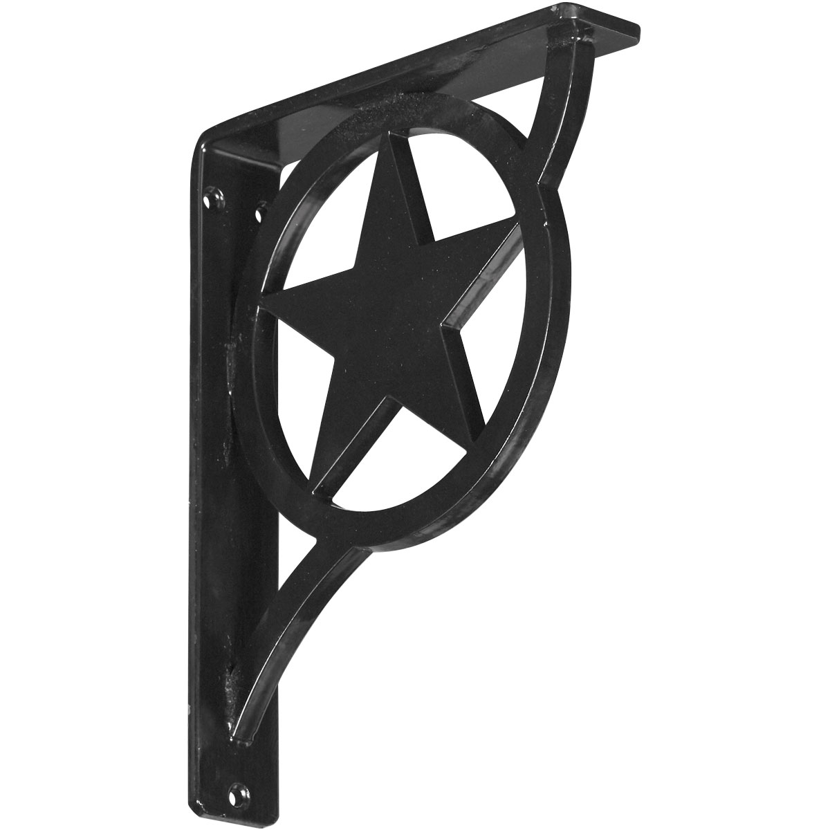 1 1/2"W X 7 1/2"D X 10"H Austin Wrought Iron , (Single Center Brace), Antiqued Pale Gold Furniture > Cabinets & Storage > Ironing Centers Ekena Millwork 1 1/2"W x 7 1/2"D x 10"H Powder Coated Black