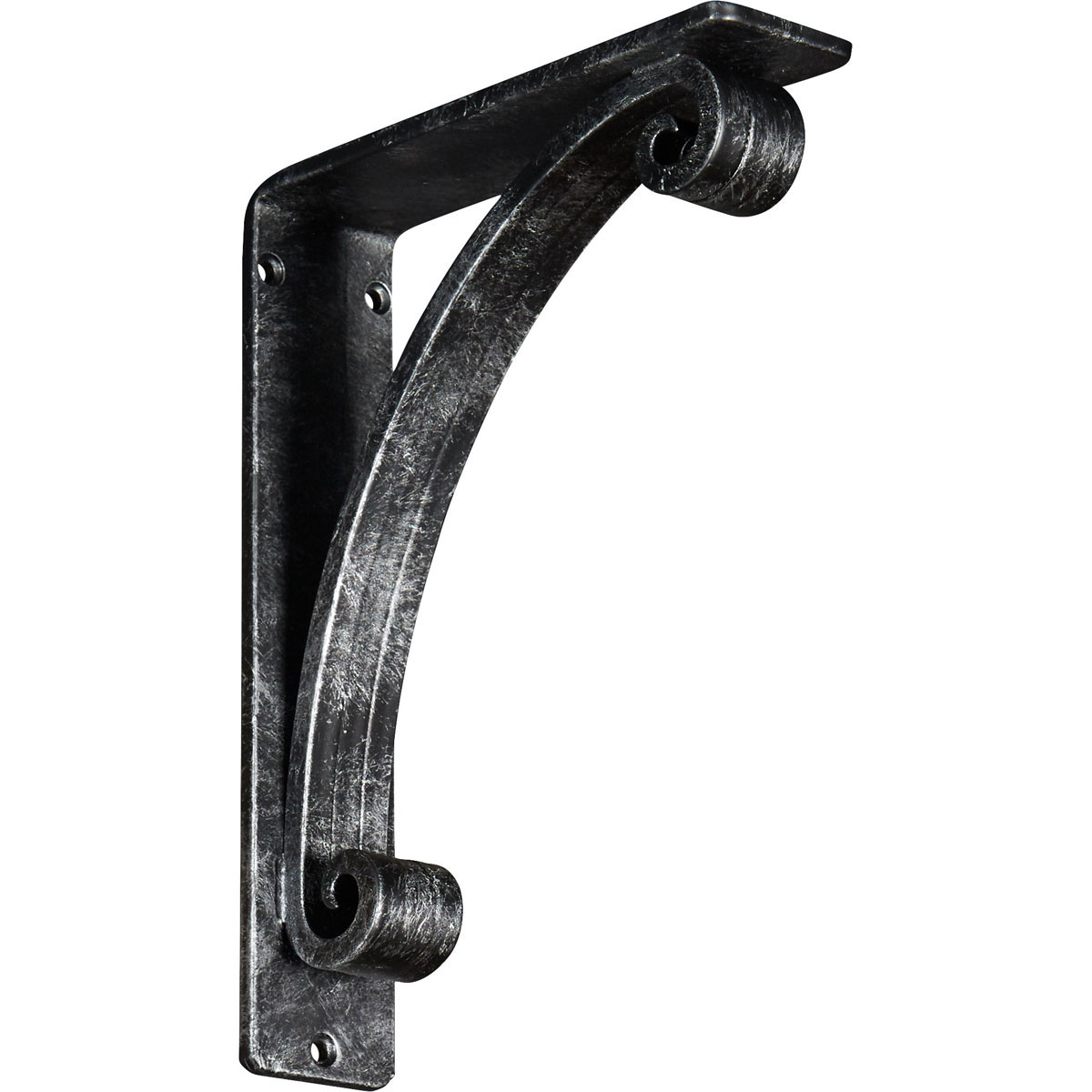 2"W X 5 1/2"D X 8"H Legacy Wrought Iron , (Triple Center Brace), Antiqued Bronze Furniture > Cabinets & Storage > Ironing Centers Ekena Millwork 2"W x 7 1/2"D x 10"H Antiqued Silver