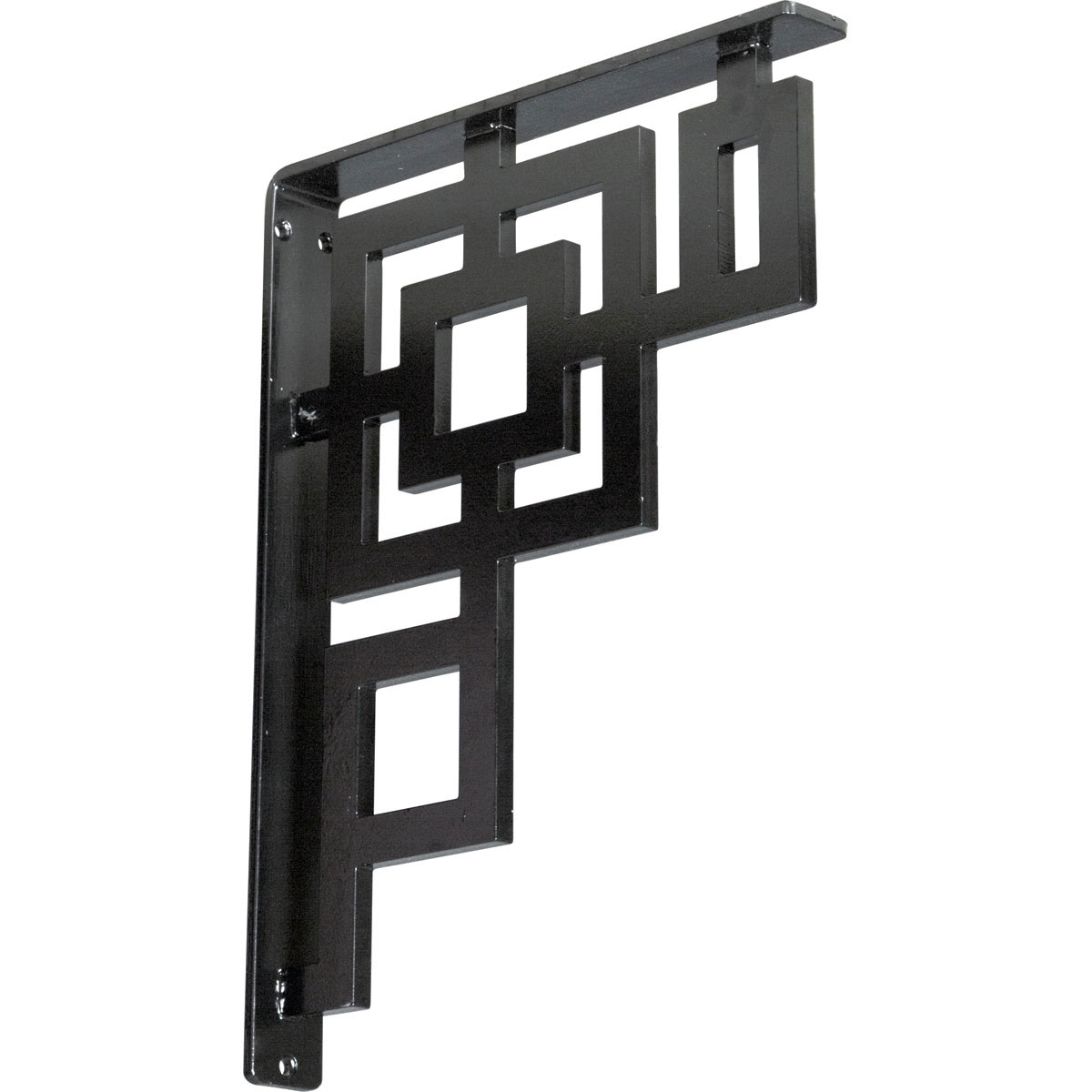 1 1/2"W X 12"D X 15"H Eris Wrought Iron , (Single Center Brace), Antiqued Bronze Furniture > Cabinets & Storage > Ironing Centers Ekena Millwork 1 1/2"W x 12"D x 15"H Powder Coated Black