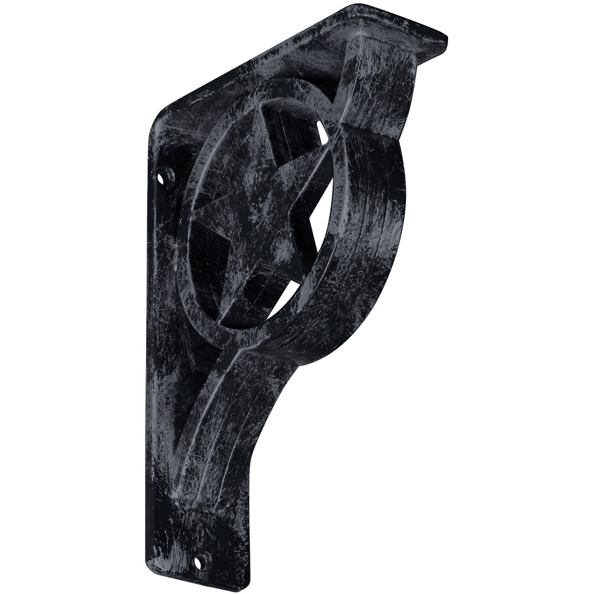 1 1/2"W X 7 1/2"D X 10"H Austin Wrought Iron , (Single Center Brace), Antiqued Pale Gold Furniture > Cabinets & Storage > Ironing Centers Ekena Millwork 2"W x 5 1/2"D x 8"H Antiqued Pewter