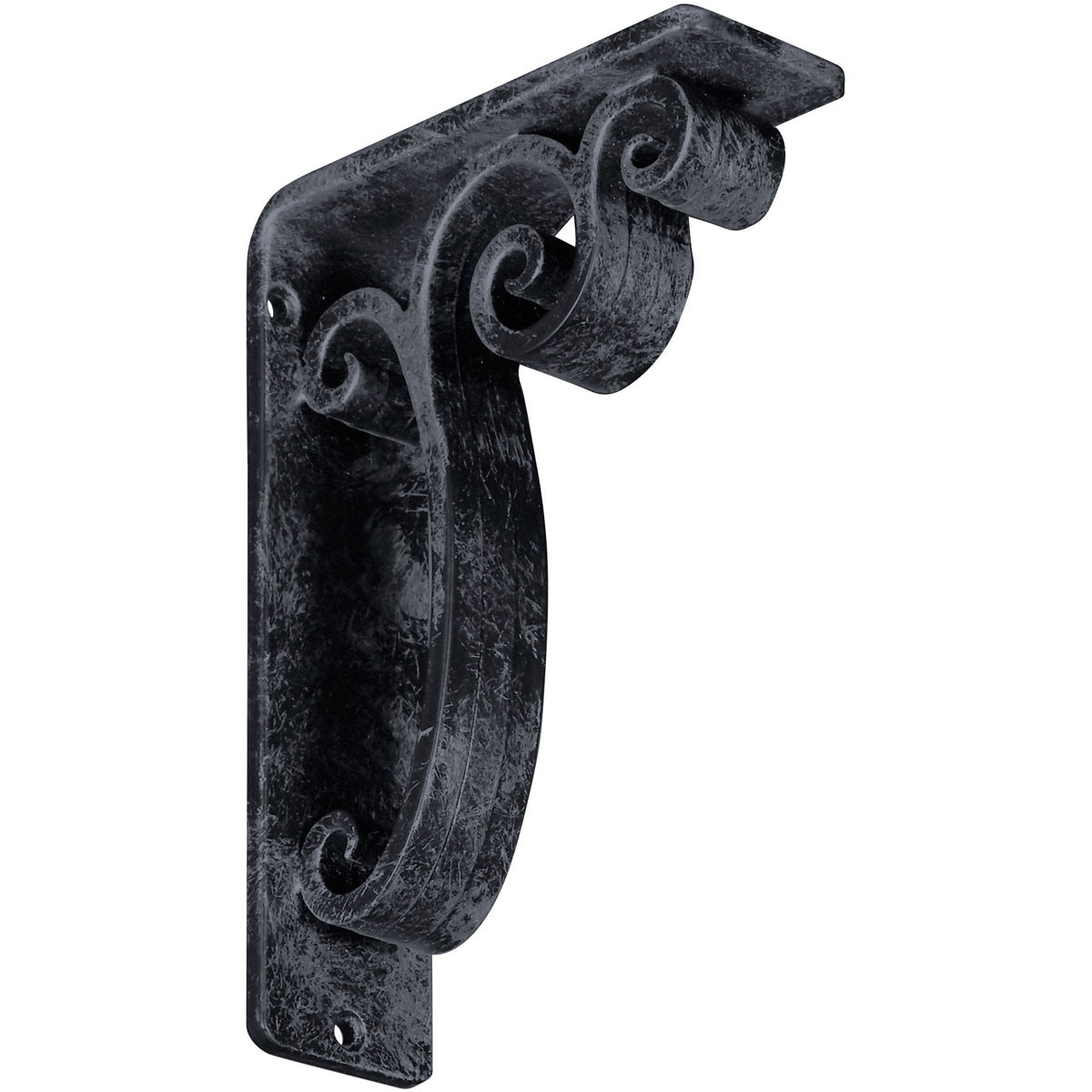 1 1/2"W X 7 1/2"D X 10"H Avery Wrought Iron , (Single Center Brace), Antiqued Pale Gold Furniture > Cabinets & Storage > Ironing Centers Ekena Millwork 2"W x 5 1/2"D x 8"H Antiqued Pewter