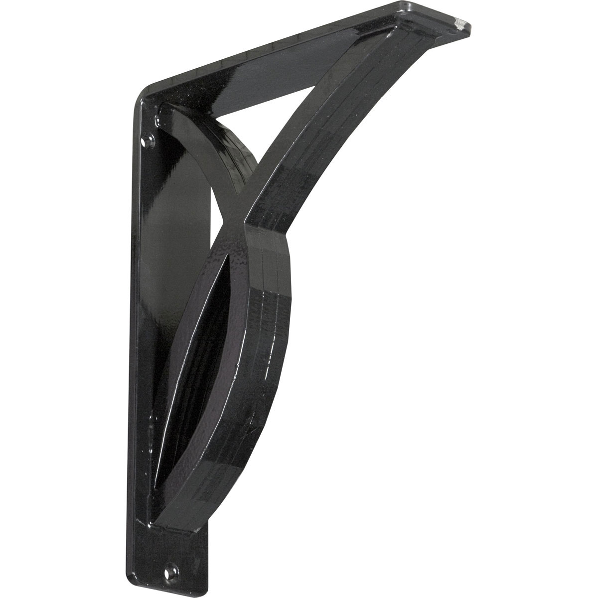 1 1/2"W X 7 1/2"D X 10"H Miller Wrought Iron , (Single Center Brace), Antiqued Bronze Furniture > Cabinets & Storage > Ironing Centers Ekena Millwork 2"W x 7 1/2"D x 10"H Antiqued Brass