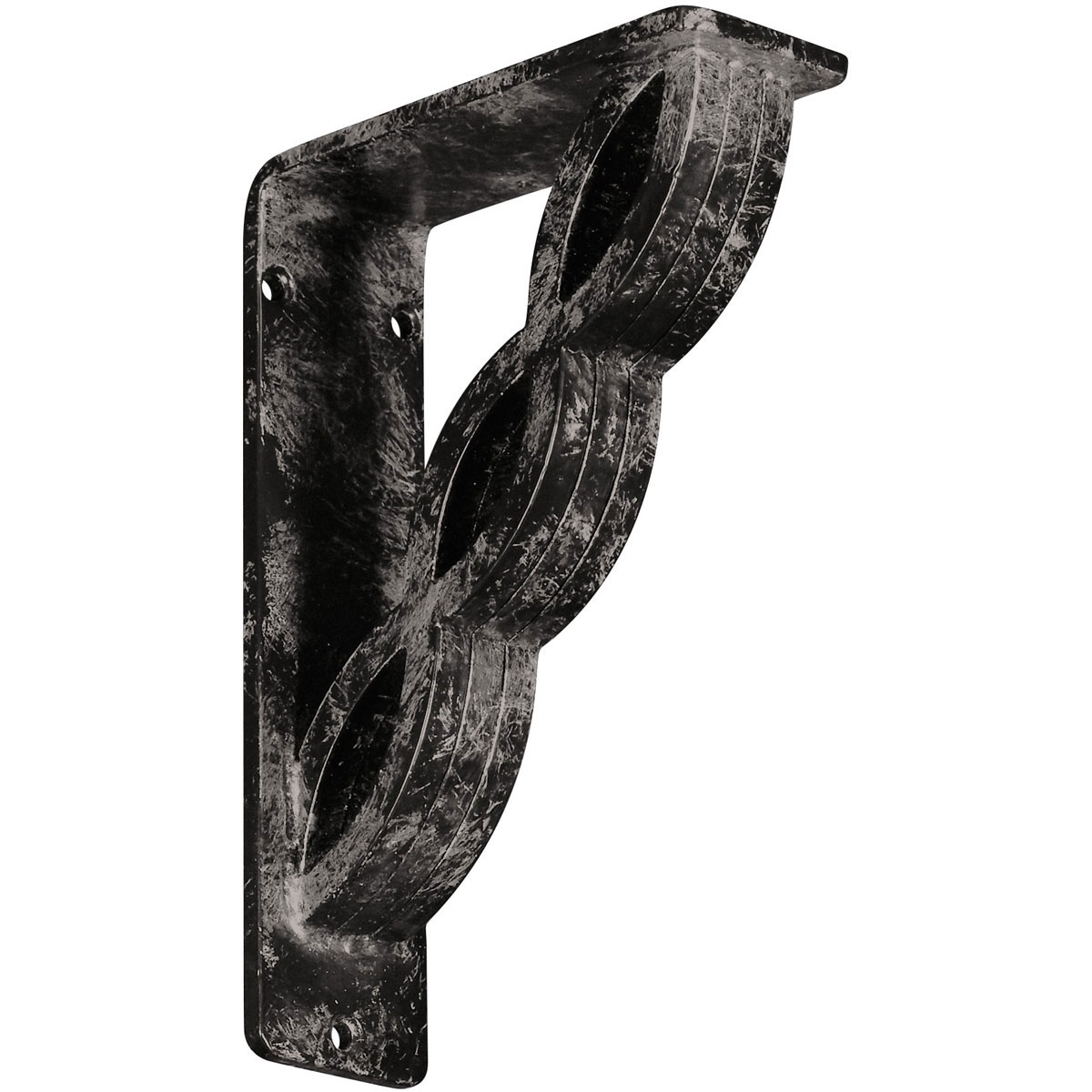 1 1/2"W X 10"D X 12"H Loera Wrought Iron , (Single Center Brace), Antiqued Brass Furniture > Cabinets & Storage > Ironing Centers Ekena Millwork 2"W x 5 1/2"D x 8"H Silver
