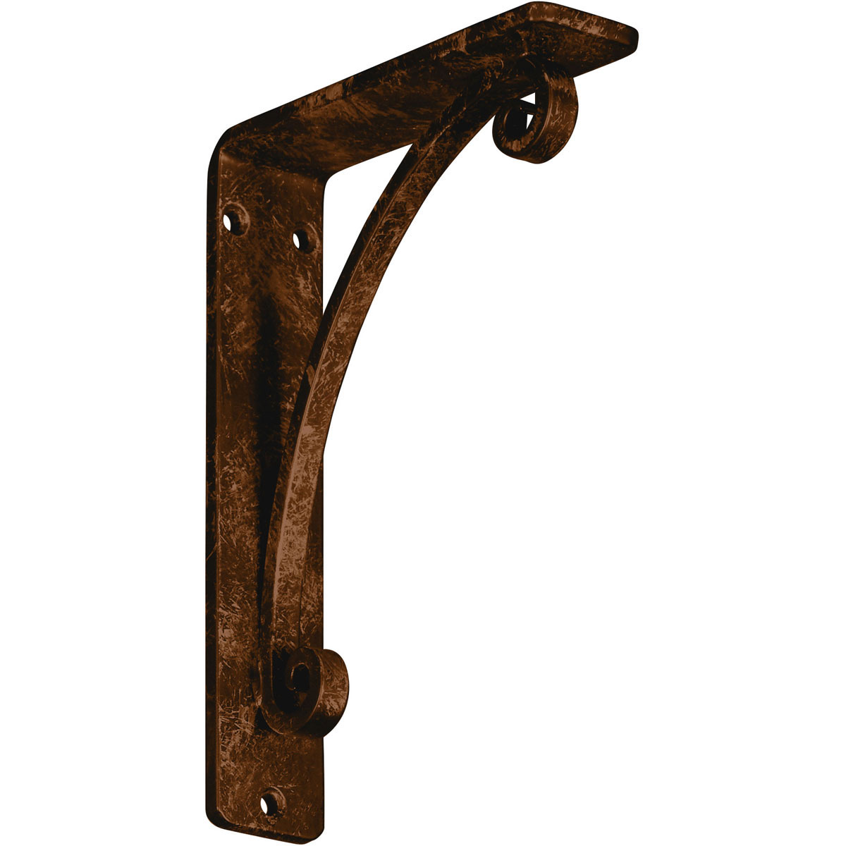 2"W X 5 1/2"D X 8"H Legacy Wrought Iron , (Triple Center Brace), Antiqued Bronze Furniture > Cabinets & Storage > Ironing Centers Ekena Millwork 1 1/2"W x 5 1/2"D x 8"H Antiqued Bronze