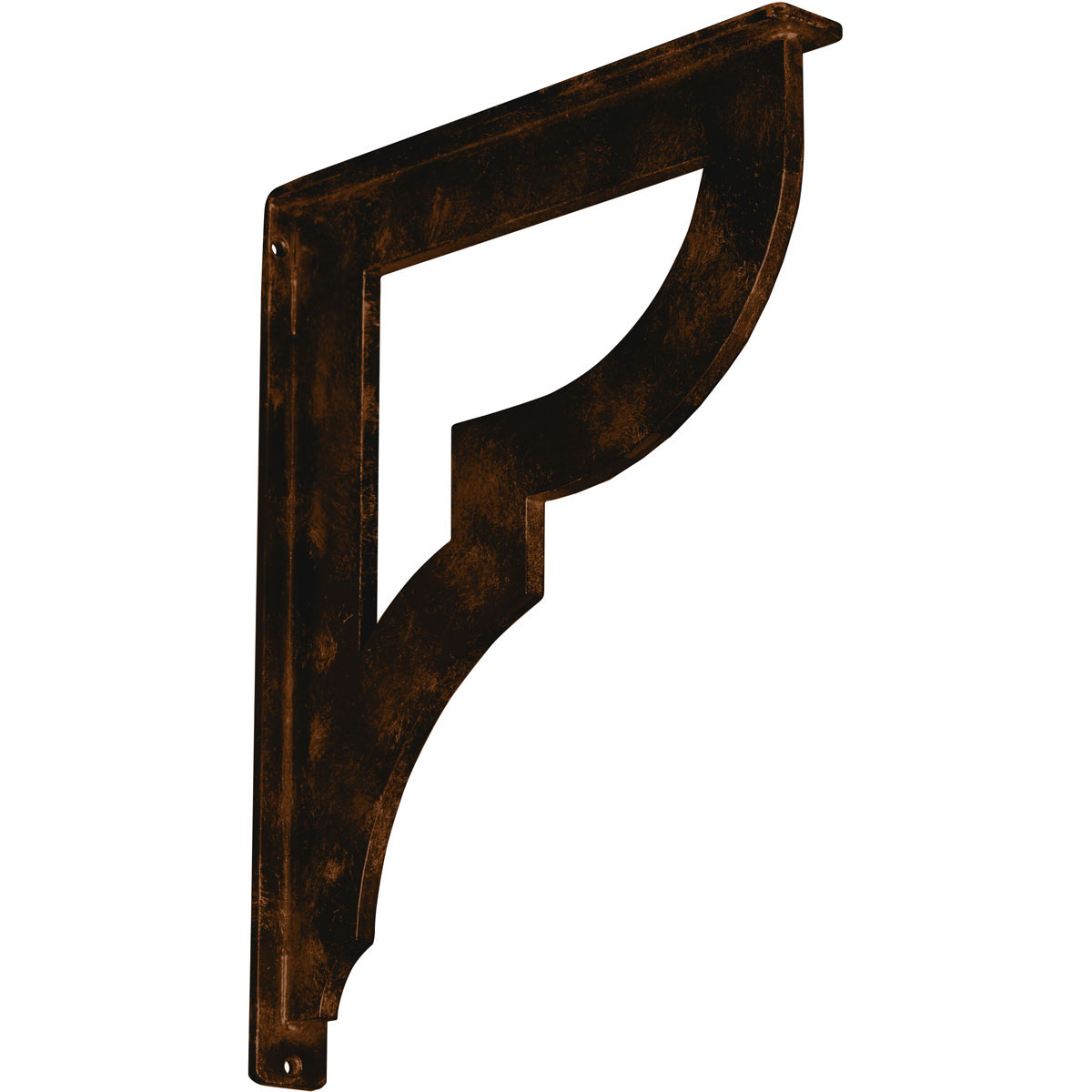 2"W X 12"D X 15"H Bradford Wrought Iron , (Triple Center Brace), Antiqued Bronze Furniture > Cabinets & Storage > Ironing Centers Ekena Millwork 1 1/2"W x 12"D x 15"H Antiqued Bronze