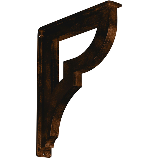 2"W X 12"D X 15"H Bradford Wrought Iron , (Triple Center Brace), Antiqued Bronze Furniture > Cabinets & Storage > Ironing Centers Ekena Millwork 2" W x 12" D x 15" H Antiqued Bronze