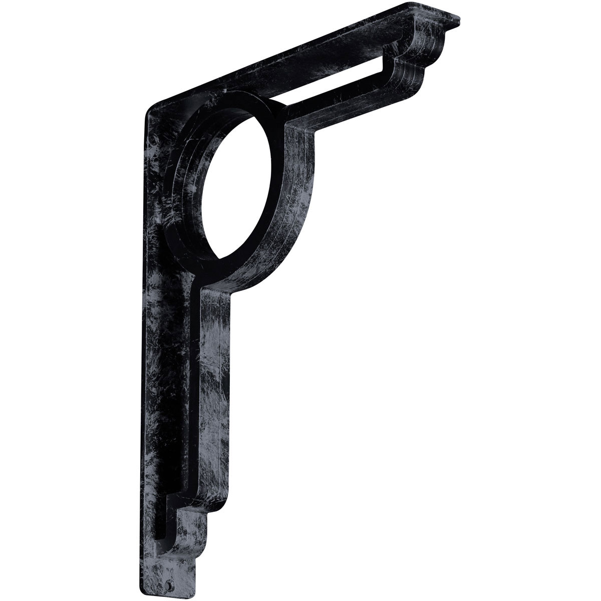 1 1/2"W X 7 1/2"D X 10"H Maria Wrought Iron , (Single Center Brace), Antiqued Brass Furniture > Cabinets & Storage > Ironing Centers Ekena Millwork 2" W x 12" D x 15" H Silver
