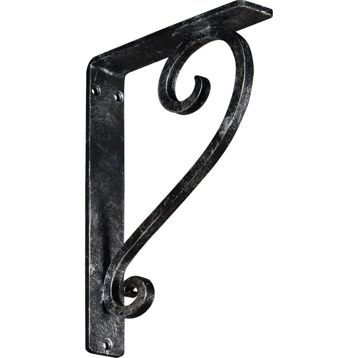 1 1/2"W X 10"D X 12"H Edwards Wrought Iron , (Single Center Brace), Antiqued Brass Furniture > Cabinets & Storage > Ironing Centers Ekena Millwork 1 1/2"W x 7 1/2"D x 10"H Silver