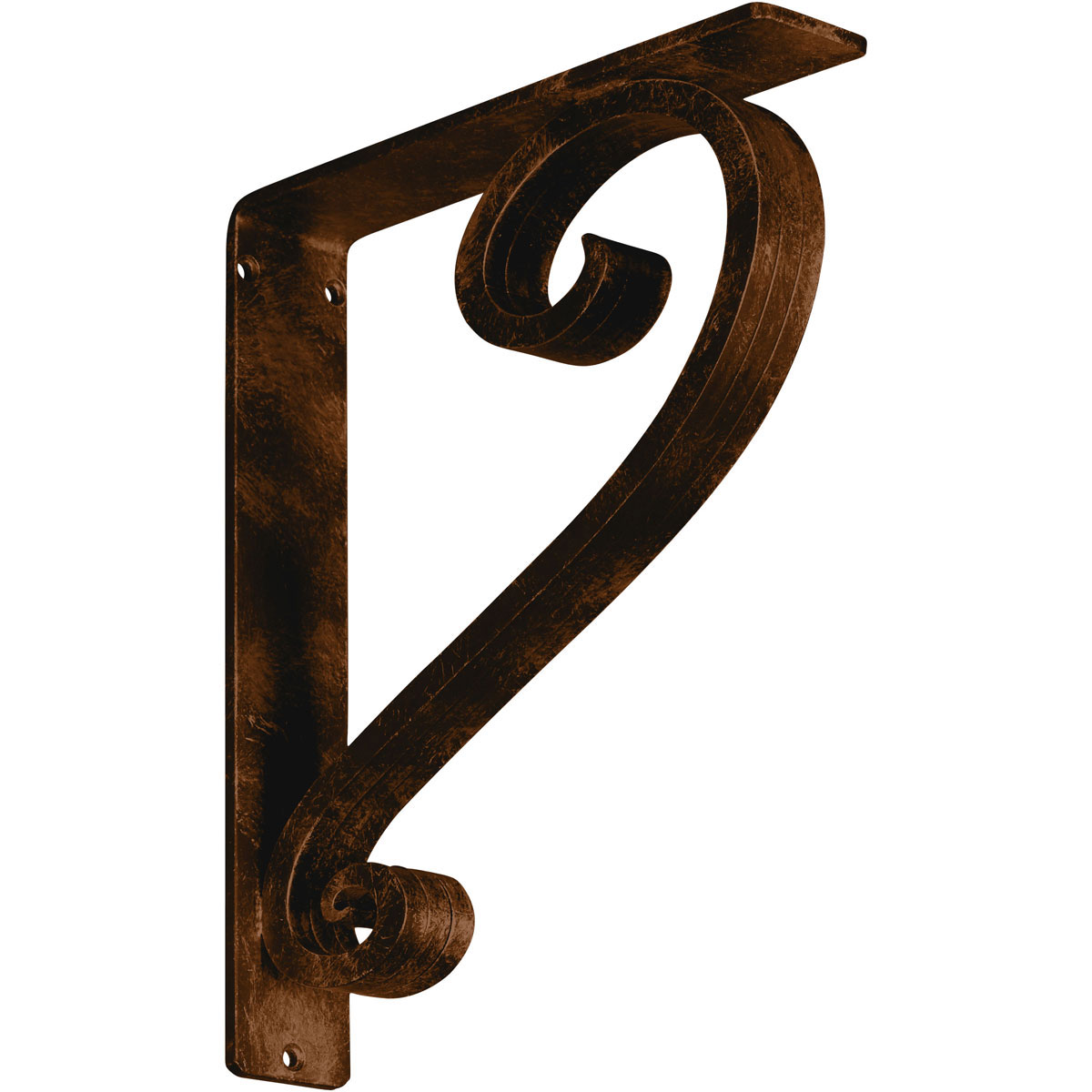 1 1/2"W X 10"D X 12"H Edwards Wrought Iron , (Single Center Brace), Antiqued Brass Furniture > Cabinets & Storage > Ironing Centers Ekena Millwork 2" W x 10" D x 12" H Antiqued Bronze
