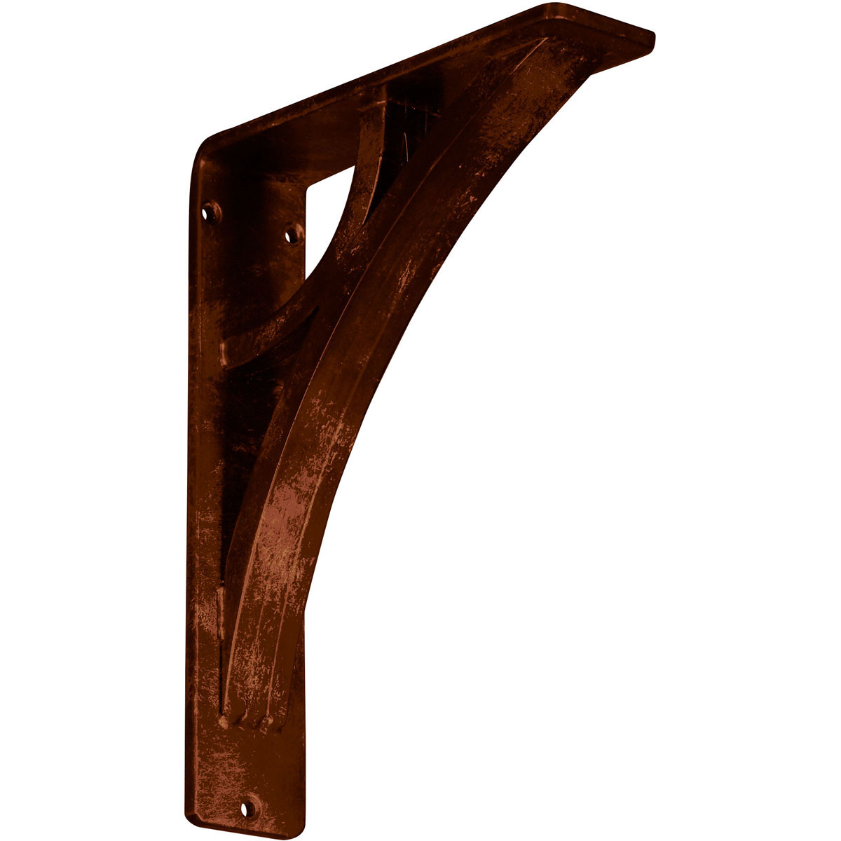 1 1/2"W X 5 1/2"D X 8"H Galveston Wrought Iron , (Single Center Brace), Antiqued Copper Furniture > Cabinets & Storage > Ironing Centers Ekena Millwork 2"W x 7 1/2"D x 10"H Antiqued Copper