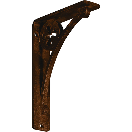 1 1/2"W X 5 1/2"D X 8"H Crawley Wrought Iron , (Single Center Brace), Antiqued Bronze Furniture > Cabinets & Storage > Ironing Centers Ekena Millwork 1 1/2"W x 5 1/2"D x 8"H Antiqued Bronze