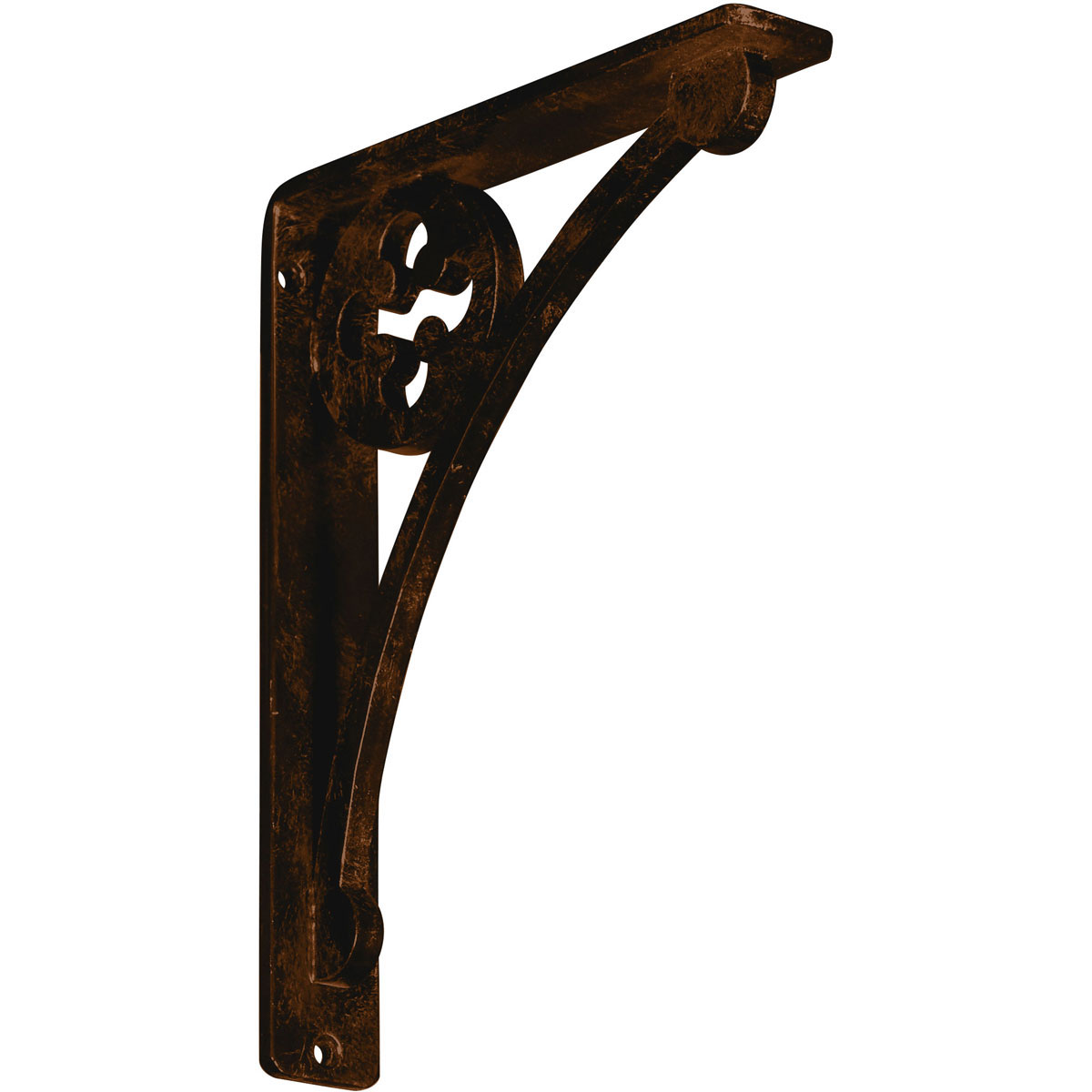 1 1/2"W X 12"D X 15"H Crawley Wrought Iron , (Single Center Brace), Antiqued Copper Furniture > Cabinets & Storage > Ironing Centers Ekena Millwork 1 1/2"W x 7 1/2"D x 10"H Antiqued Bronze