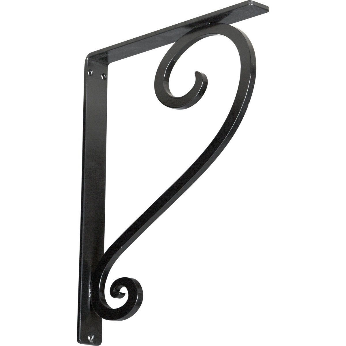 1 1/2"W X 10"D X 12"H Edwards Wrought Iron , (Single Center Brace), Antiqued Brass Furniture > Cabinets & Storage > Ironing Centers Ekena Millwork 1 1/2"W x 12"D x 15"H Powder Coated Black