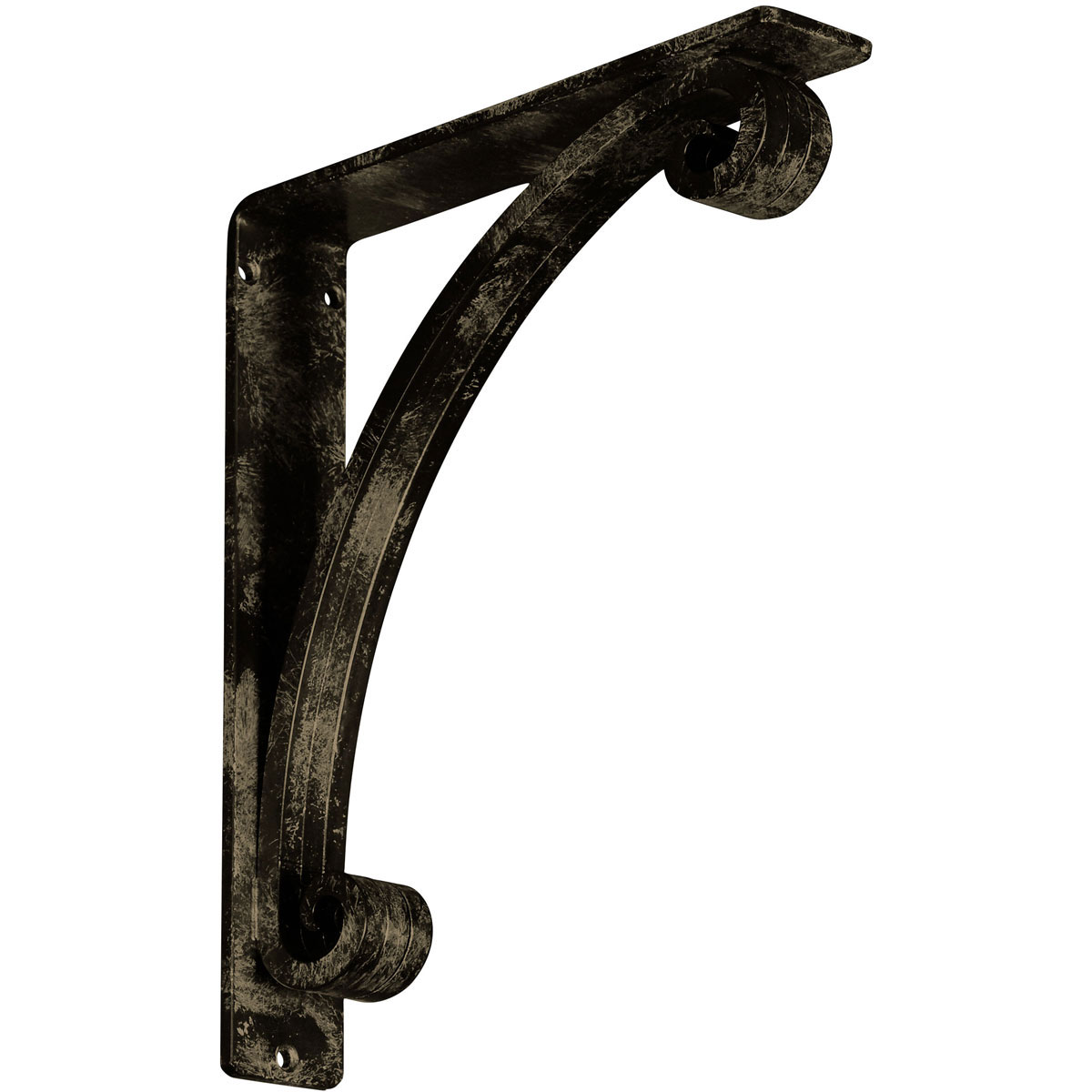 2"W X 12"D X 15"H Legacy Wrought Iron , (Triple Center Brace), Antiqued Brass Furniture > Cabinets & Storage > Ironing Centers Ekena Millwork 2" W x 10" D x 12" H Antiqued Pale Gold
