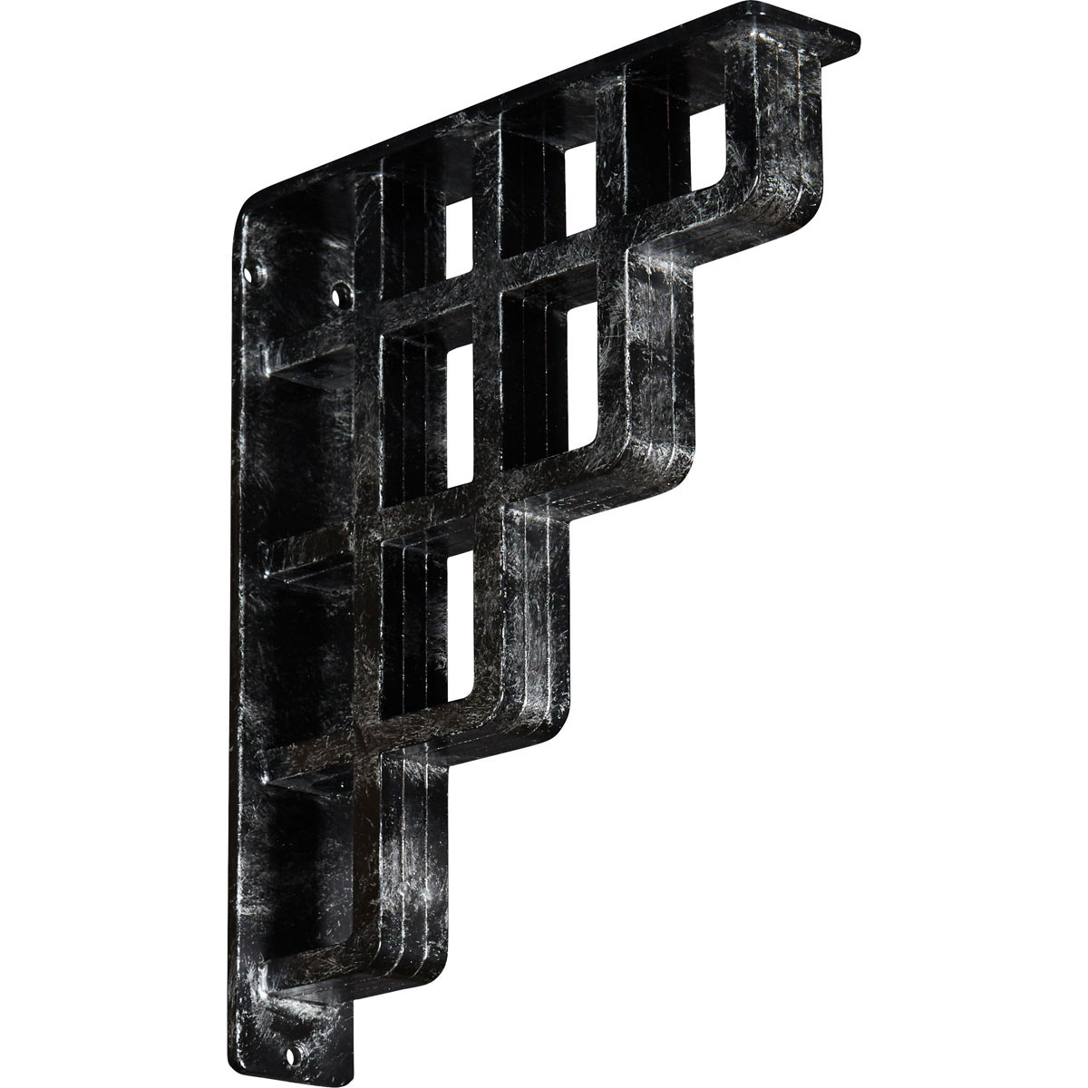 1 1/2"W X 7 1/2"D X 10"H Diane Wrought Iron , (Single Center Brace), Antiqued Bronze Furniture > Cabinets & Storage > Ironing Centers Ekena Millwork 2" W x 10" D x 12" H Antiqued Silver
