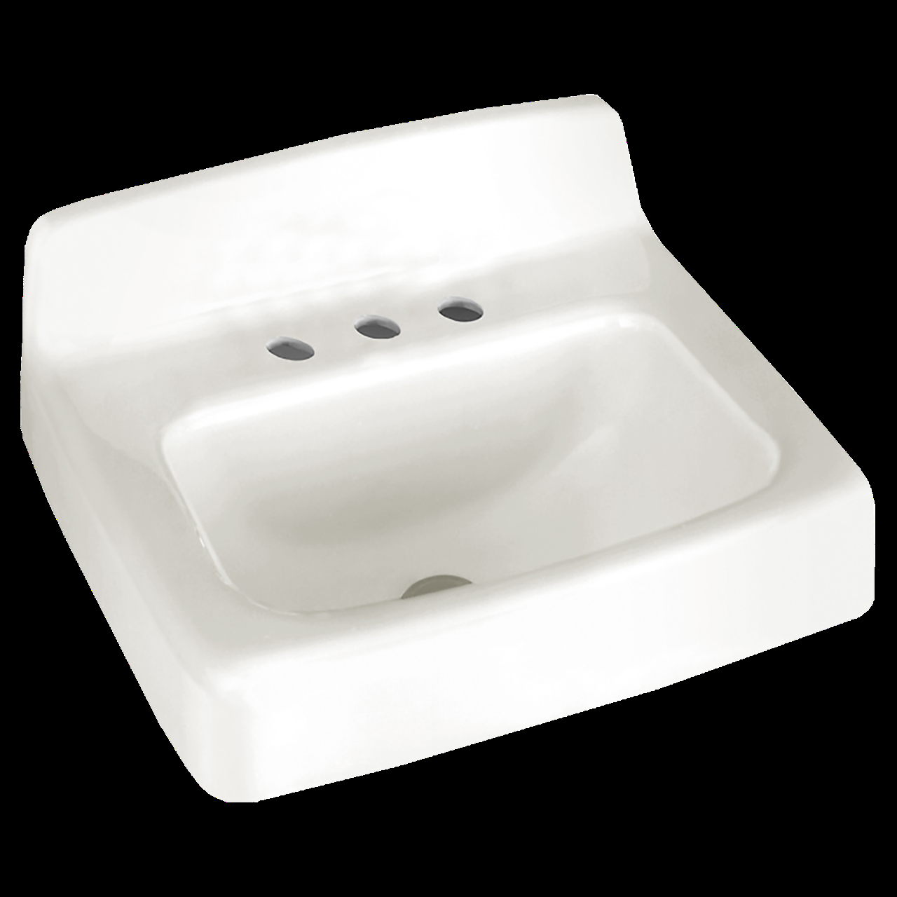 American Standard Regalyn 19 in X 17 in Cast Iron Wall Mounted Sink with 4 in Centers in White