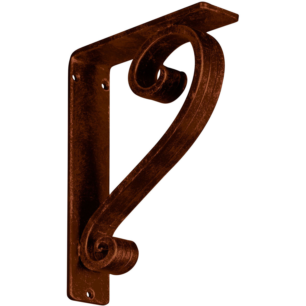 1 1/2"W X 10"D X 12"H Edwards Wrought Iron , (Single Center Brace), Antiqued Brass Furniture > Cabinets & Storage > Ironing Centers Ekena Millwork 2"W x 7 1/2"D x 10"H Antiqued Copper