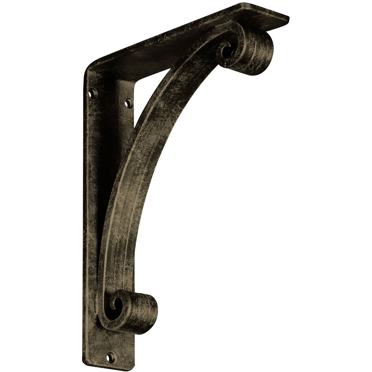 2"W X 10"D X 12"H Legacy Wrought Iron , (Triple Center Brace), Antiqued Copper Furniture > Cabinets & Storage > Ironing Centers Ekena Millwork 2"W x 7 1/2"D x 10"H Antiqued Pale Gold