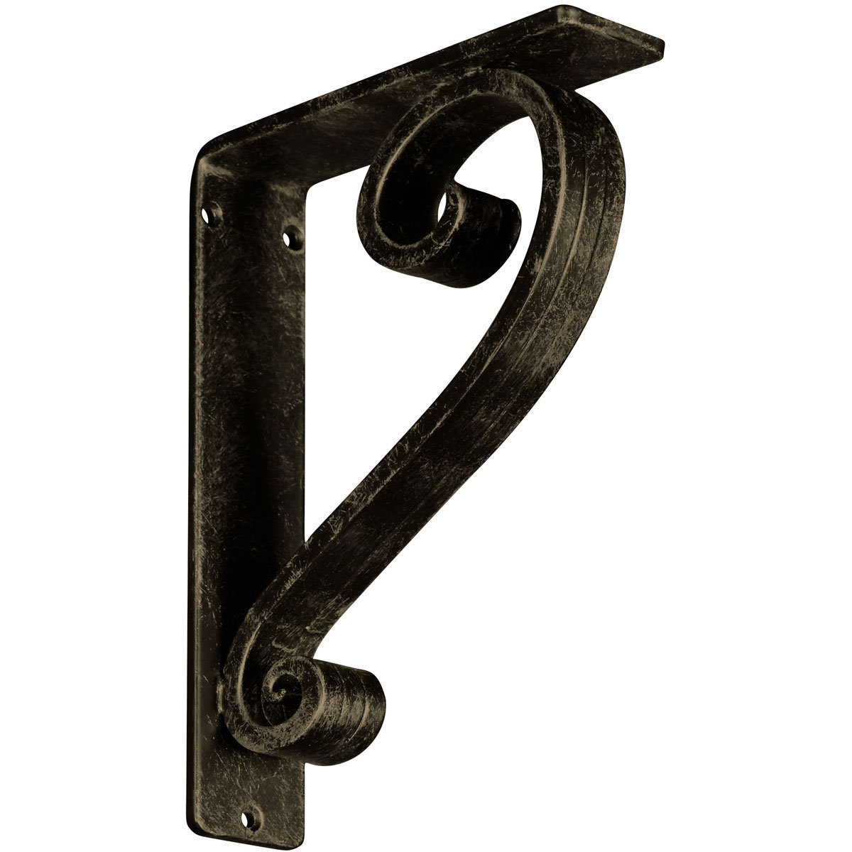 1 1/2"W X 10"D X 12"H Edwards Wrought Iron , (Single Center Brace), Antiqued Brass Furniture > Cabinets & Storage > Ironing Centers Ekena Millwork 2"W x 7 1/2"D x 10"H Antiqued Pale Gold