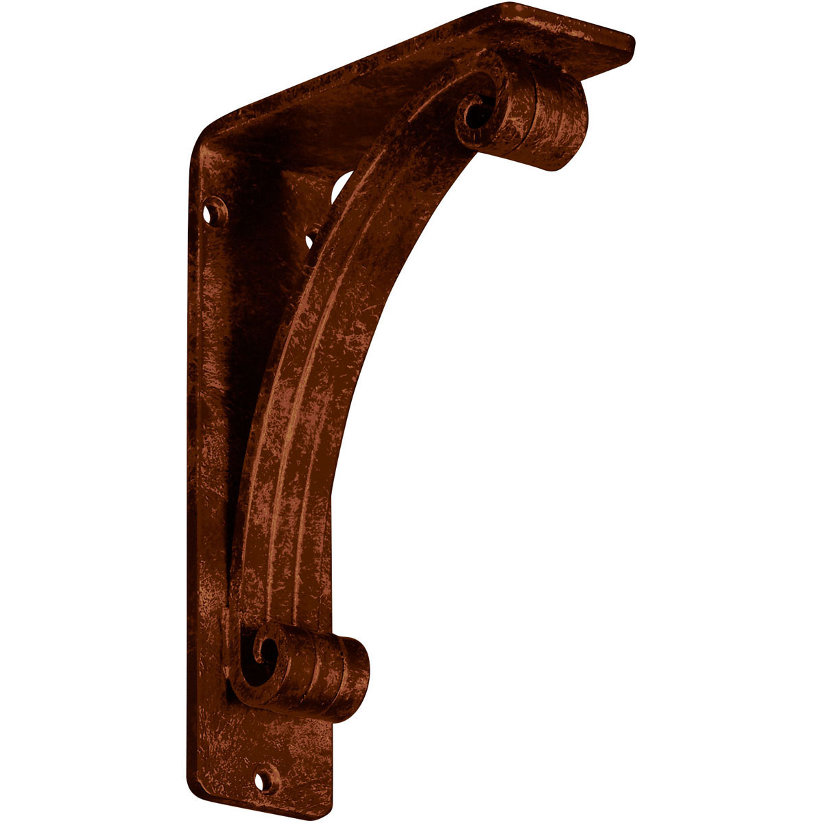 2"W X 5 1/2"D X 8"H Legacy Wrought Iron , (Triple Center Brace), Antiqued Pale Gold Furniture > Cabinets & Storage > Ironing Centers Ekena Millwork 2"W x 5 1/2"D x 8"H Antiqued Copper