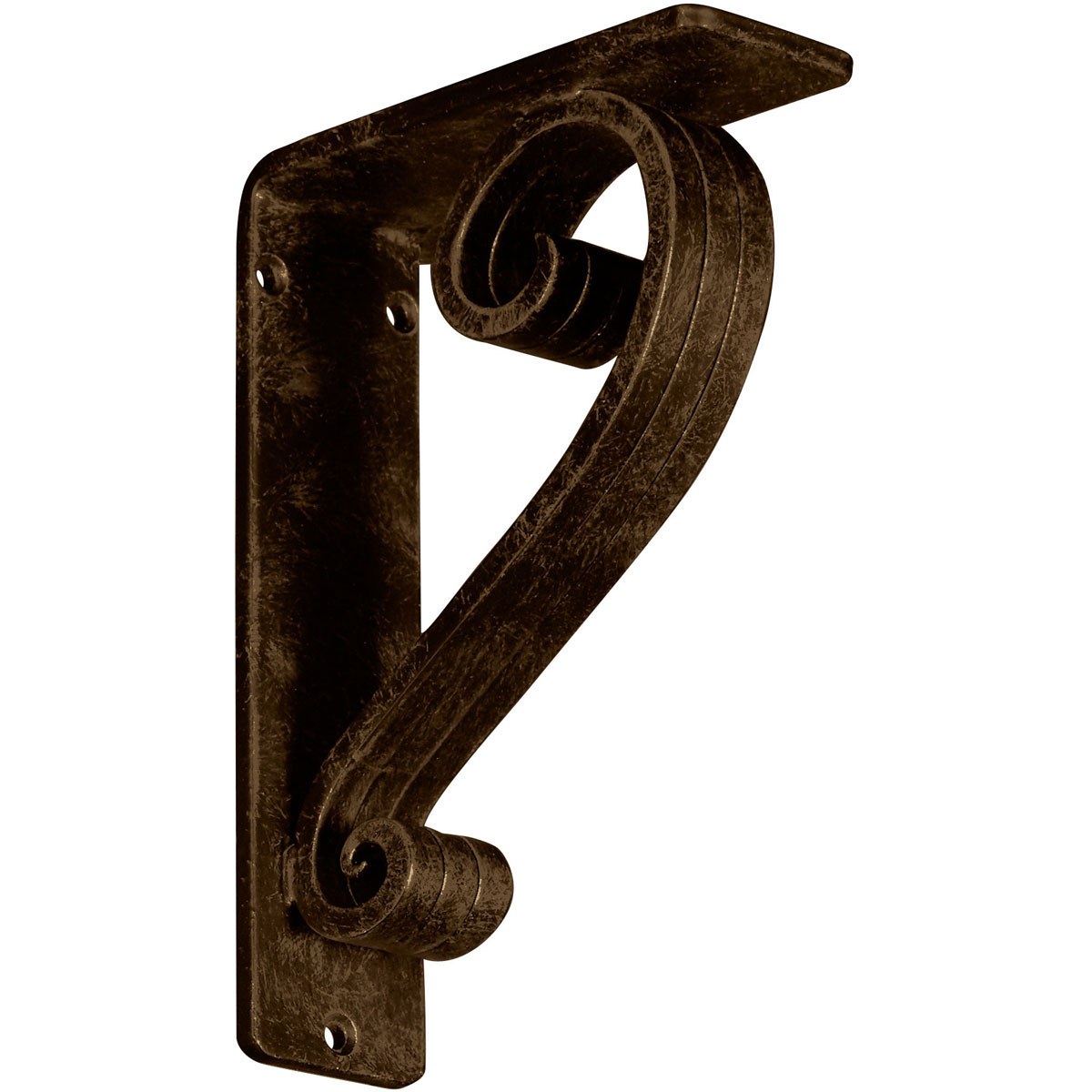 1 1/2"W X 10"D X 12"H Edwards Wrought Iron , (Single Center Brace), Antiqued Brass Furniture > Cabinets & Storage > Ironing Centers Ekena Millwork 2"W x 5 1/2"D x 8"H Antiqued Brass