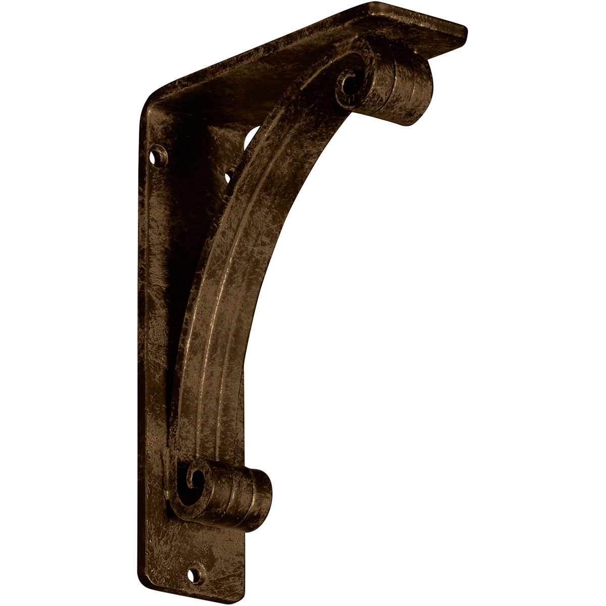2"W X 5 1/2"D X 8"H Legacy Wrought Iron , (Triple Center Brace), Antiqued Bronze Furniture > Cabinets & Storage > Ironing Centers Ekena Millwork 2"W x 5 1/2"D x 8"H Antiqued Brass