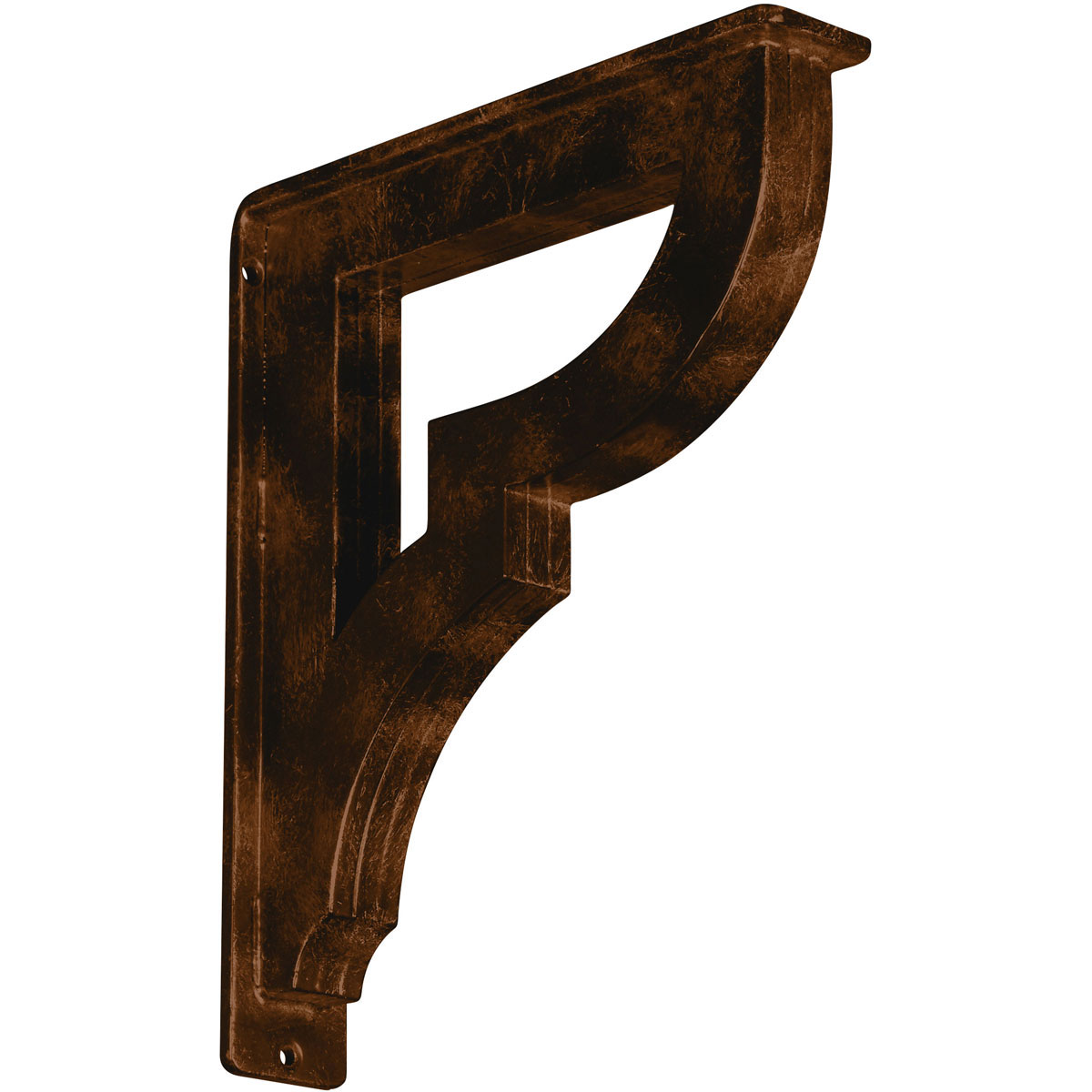 2"W X 12"D X 15"H Bradford Wrought Iron , (Triple Center Brace), Antiqued Bronze Furniture > Cabinets & Storage > Ironing Centers Ekena Millwork 2" W x 10" D x 12" H Antiqued Bronze