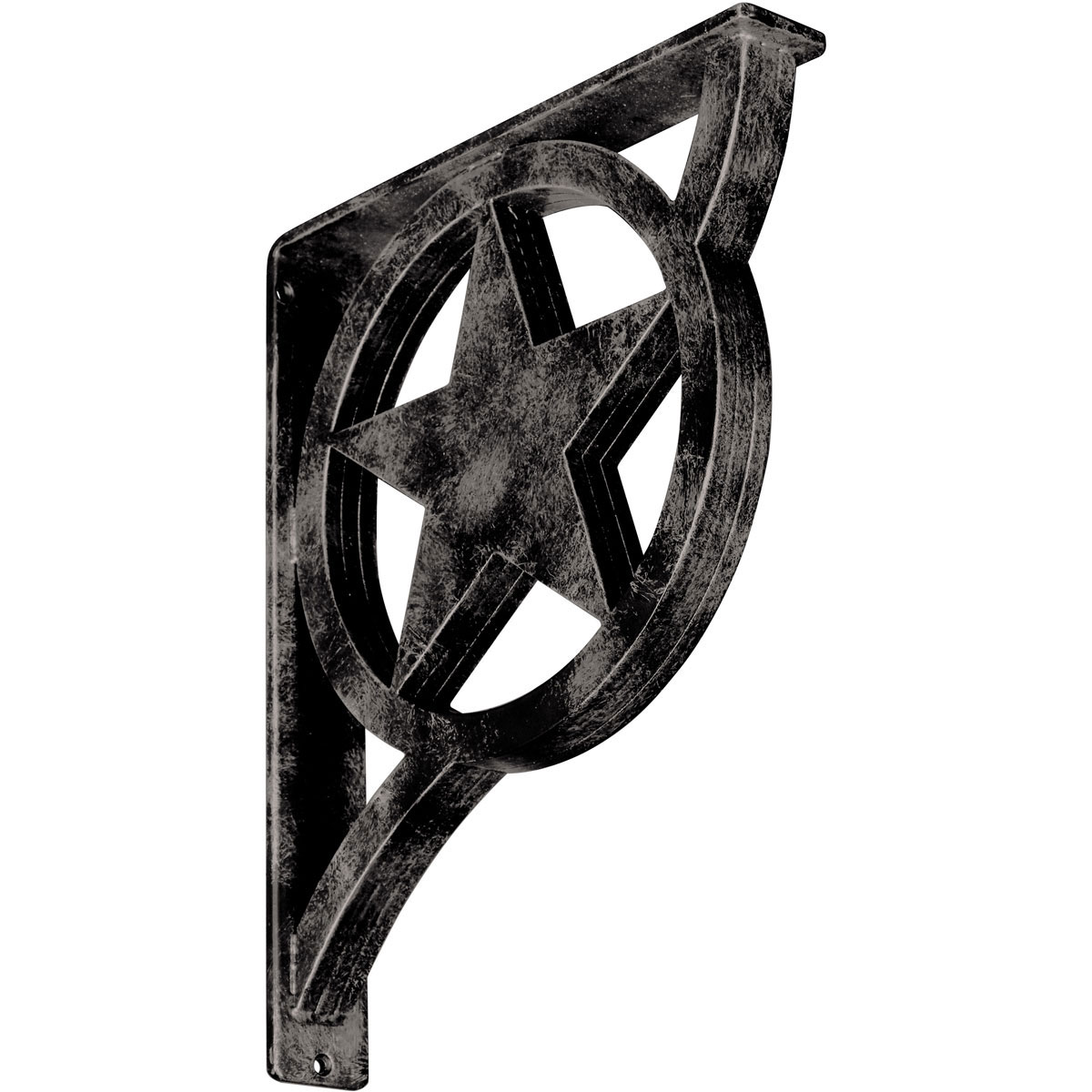1 1/2"W X 7 1/2"D X 10"H Austin Wrought Iron , (Single Center Brace), Antiqued Pale Gold Furniture > Cabinets & Storage > Ironing Centers Ekena Millwork 2" W x 12" D x 15" H Antiqued Warm Silver