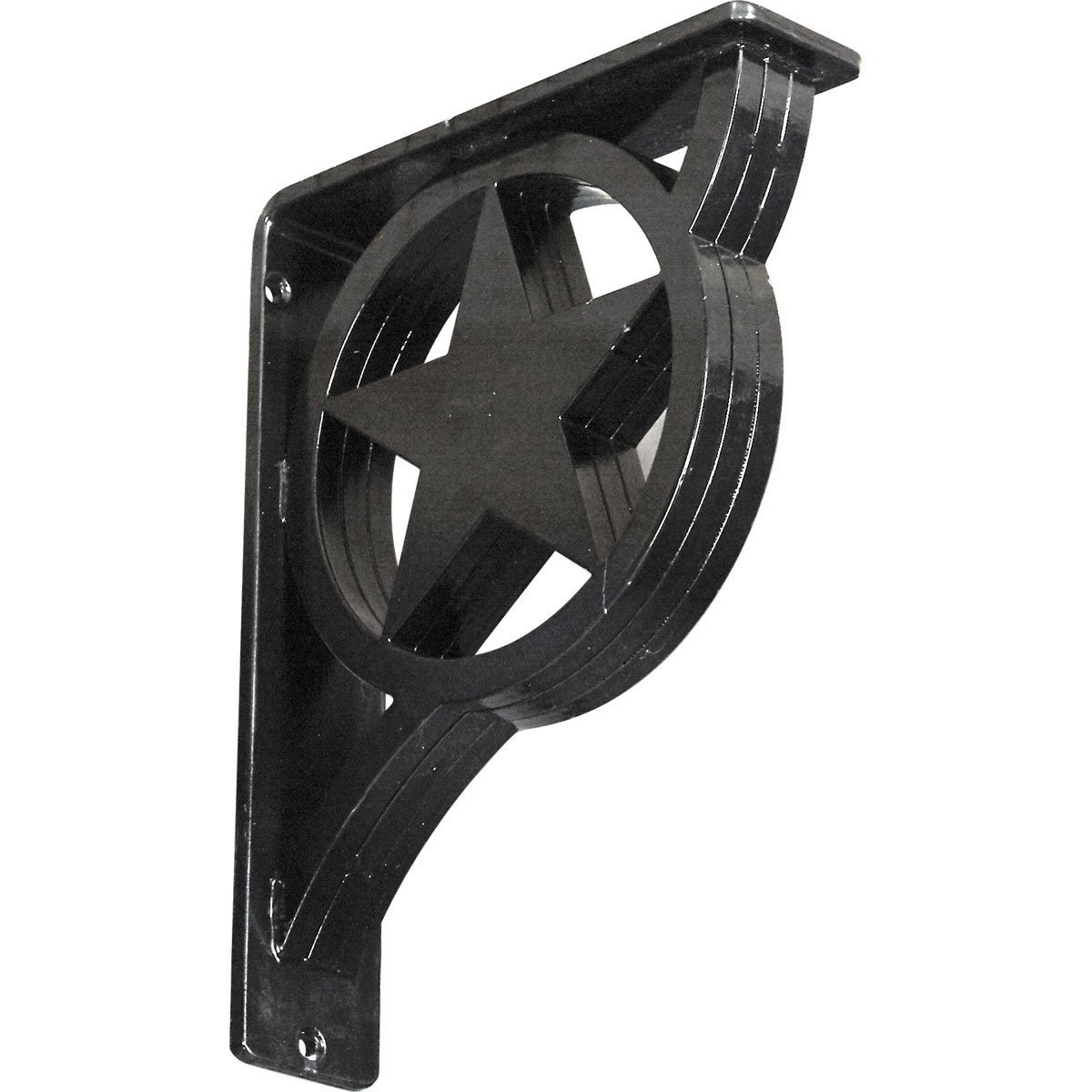 1 1/2"W X 7 1/2"D X 10"H Austin Wrought Iron , (Single Center Brace), Antiqued Pale Gold Furniture > Cabinets & Storage > Ironing Centers Ekena Millwork 2"W x 7 1/2"D x 10"H Powder Coated Black