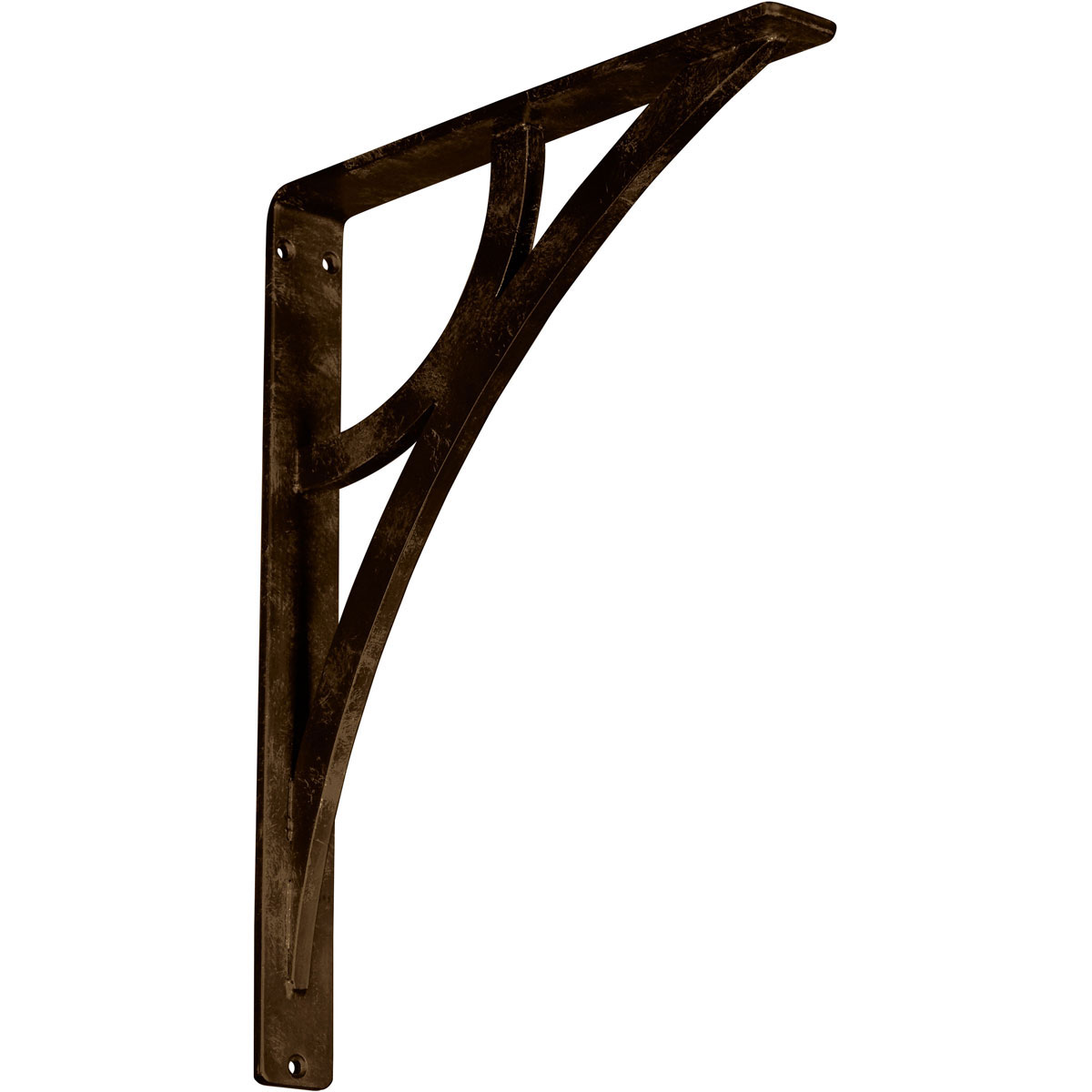 1 1/2"W X 5 1/2"D X 8"H Galveston Wrought Iron , (Single Center Brace), Antiqued Copper Furniture > Cabinets & Storage > Ironing Centers Ekena Millwork 1 1/2"W x 12"D x 15"H Antiqued Brass
